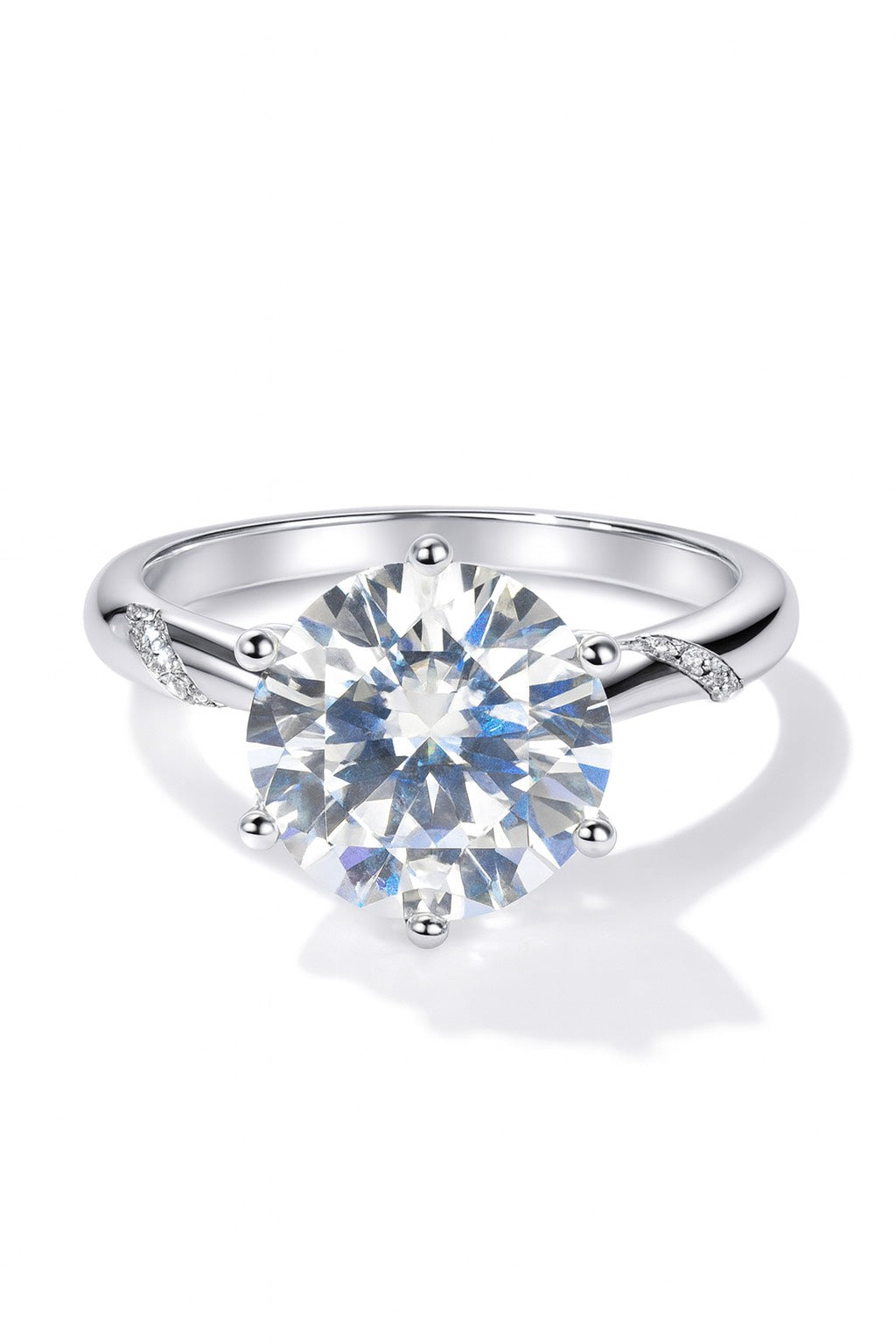 5 Carat  Moissanite Solitaire Ring
