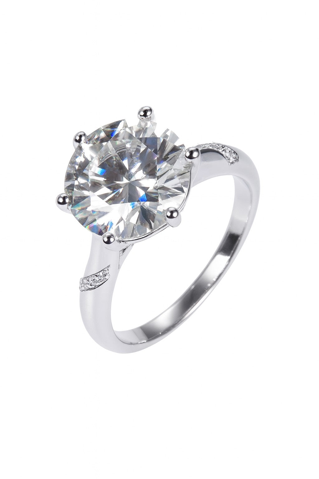 5 Carat  Moissanite Solitaire Ring